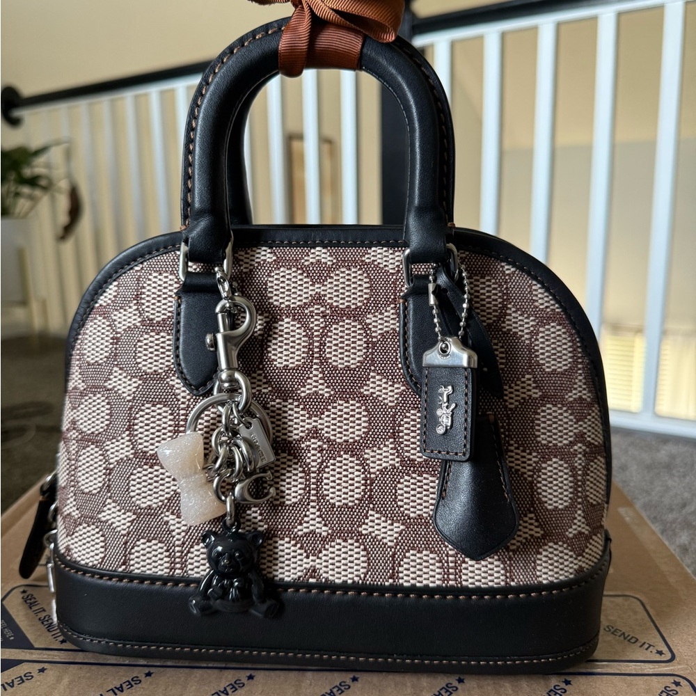 ‼️SOLD‼️Coach Revel 21 Signature Canvas